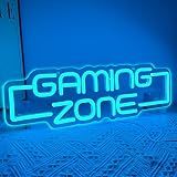 RuCvixkt Gaming Zone Neon Sign,Game Zone Neon Sign for Teens Gamer Room Decor，Gaming Light Neon Sign for Gaming Wall Decor，Led Neon Gaming Sign for Gamer Gifts Boys