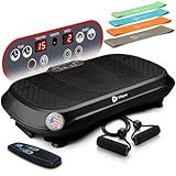 Lifepro Waver Vibration Plate Exercise Machine – High-Intensity Vibration Plate for Lymphatic Drainage – Full-Body Workout Vibrating Platform with Loop Bands – Fitness Equipment for Strength & Toning