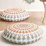 Codi Floor Pillows 2 Pack, Large Meditation Cushions for Adults, 32-inch