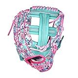 Sportz Drip Floral 11.5 Inch Baseball Fielder's Glove, Premium Leather