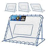 5x4FT Soccer Baseball Rebounder Net, Quick-Switch Angle Softball Pitch Back Net Volleyball Soccer Training for Control, Passing Practice, Bounce Back Rebounder Gifts & Equipment for Kids,Teens & Adult