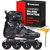 FlyingEagle F5S+ Eclipse Pro Inline Roller Skates, Black, Men 7.5 US/40 EU