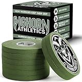 Bighorn Athletics Jiu Jitsu Finger Tape | Athletic Sports Tape for Injuries & Support: BJJ, Judo, MMA, Rock Climbing, Volleyball, Crossfit, Hands & Toes | 0.3-Inch x 45-feet, 8-Rolls, Military Green