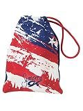 GK Gymnastics Grip Bag for Girls & Women Simone Biles (Red, White & Blue) | Holds Leotards, Gymnast Gear & Ballet Shoes