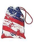 GK Gymnastics Grip Bag for Girls & Women Simone Biles (Red, White & Blue) | Holds Leotards, Gymnast Gear & Ballet Shoes