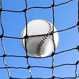 Fortress Baseball Backstop Nets | Professional Grade Sports Netting - 100% Weatherproof with Overlocked Edges [82 (12' x 36'), Black