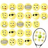 Jexine 30 Pcs Tennis Vibration Dampener Silicone Tennis Racket Dampener Cute Tennis Supplies for Gift (Assorted)