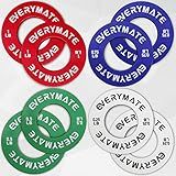 EVERYMATE Fractional Weight Plates Set of 8 Micro Plate Pair 0.25LB 0.5LB 0.75LB 1 LB for Olympic Barbells Strength Training