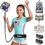 VbStar Volleyball Training Equipment Aid - Practice Your Serving, Setting & Spiking with Ease, Great Solo Serve & Spike Trainer for Beginners & Pro, Perfect Volleyball Gift (Single)