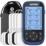 AUVON 3-in-1 TENS Unit Muscle Stimulator, 40 Levels for Gradual Pain Relief