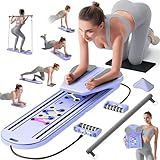 Pilates Board, Pilates Reformer Set, 15-in-1 Foldable Portable Pilates Reformer Board for Women, 2025 Multifunctional Abdominal Board for Home Office Workout