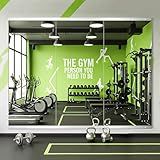FICTOR Home Gym Mirror for Wall, 50"x25"x3 PCS Large Workout Mirrors with Tempered Glass, Full Length Frameless Body Mirror for Garage, Dance, Yoga, Bedroom