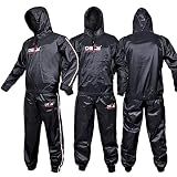 DEFY Heavy Duty Sauna Suit for Weight Loss Full Body Wrap Hoodie Men Women Anti-Rip Sweat suit Gym Workout Exercise Gear