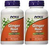 Ginger Root 550mg 100 Capsules (Pack of 2)