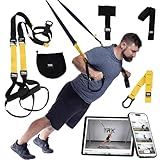 TRX All-In-One Home Gym System – Complete Suspension Training Kit for Strength Training, HIIT & Full-Body Workouts at Home or Outdoors, Includes Indoor & Outdoor Anchors