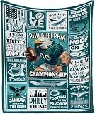 Football Blanket Gifts for Men, Cozy Soft Throw Blanket, Football Fan Gifts for Men Women, Birthday Christmas 60" x 50" Gifts for Boys Girls