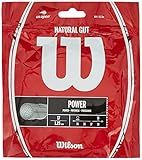 Wilson Natural Gut 17 Tennis String - Set, White