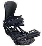 Chamonix Lognan Snowboard Bindings 2026 – All-Mountain, Medium Flex, 3D Profile Ankle Strap, Toe Cap Strap, Padded Baseplate, 2x4 & 4x4 Compatible, Unisex