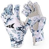 KastKing La Sal Fishing Gloves UPF50+ Sun Gloves UV Protection Fingerless Gloves Men Women for Outdoor, Kayaking, Rowing, Paddling, Canoeing, Hunting
