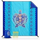 OCOOPA Beach Blanket, Sand Free Mat Quick Drying, Large and Compact, Easy Carring, Perfect for Beach Yoga, Outdoor Music Festival, Travel Camping Gifts, Park Picnic