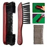 Adhafera Pool Table Brush for Felt, Billiard Brush Set with Soft Nylon Bristles, Durable Pool Table Accessories for Game Rooms, Home & Bar