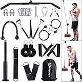 FitBeast Pulley System Gym, Cable Weight Pulley System for Gym LAT Pulldown, Biceps Curl Workout, Ideal Home Gym Equipment for Forearm, Shoulder, Strength Training