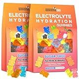 Electrolyte Gummies Sugar Free | Electrolyte Hydration Energy Gummies for Running & Sports - Energy Chews with Calcium & Vitamin C for Kids & Adults, Multiple Mixed Flavors, Gluten-Free, 180 Count