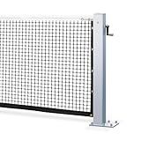 PROGOAL Professional Tennis Net Posts with Internal Safe Winder, 100mm Heavy-Duty Aluminum Post & 260mm Galvanized Base, Includes Expansion Anchors for Easy Setup