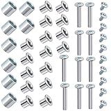 TOBWOLF 46PCS Inline Skate Replacement Shaft, Aluminum Alloy Skate Wheel Bearing Spacer, Roller Blade Replacement Accessories with Axle, Axle Screw, Side Plug, Wrench