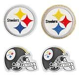 DEZARO 4PCS Rugby Fans Favorite Team Logo and Helmet Logo Iron On Patches Embroidery Applique for Clothes, Dress, Hat, Jeans, DIY Accessories