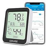 Govee Indoor Hygrometer Thermometer H5075 with Bluetooth App Control