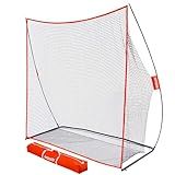 GoSports 7 ft x 7 ft Golf Practice Hitting Net - Personal Driving Range for Indoor or Outdoor Swing Practice