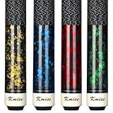 Kmise Canadian Maple Cue Set,4 Colors Pool Cue Stick,Pool Sticks for Adults,Tacos de Billar 18 19 20 21oz for Beginner