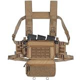 ACE TAC S.O.P. Tactical Chest Rig with 5.56/7.62 & Pistol Magazine Pouch Holders, Wing & Molle Dangler Pouches