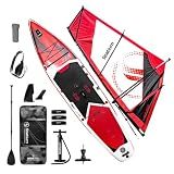 Spatium 6m² Wind Sail Inflatable Windsurfing Board Inflatable Windsurf Sail Board for Newbie Friendly Windsurfer