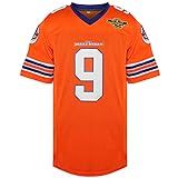Phoneutrix Bobby Boucher #9 The Waterboy Adam Sandler Movie Mud Dogs Bourbon Bowl Football Jersey (Orange, X-Large)