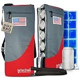 Frostbox Golf Bag Cooler with Ice Pack | Insulated 6-Can Beer Sleeve | Stays Cold for Hours Discreet Hidden Design - Fits in Golf Bag - Red