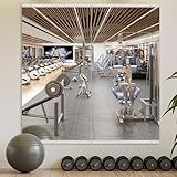 ERZERT Home Gym Mirror,2 Pack Large 48x24 Inch Frameless Tempered Glass Wall Mirror, Full Body Workout and Decorative Mirrors for Home Gym, Yoga, Dance Studio, Garage, Exercise Room