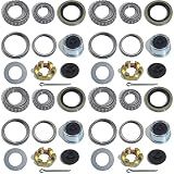 iBroPrat 4 Sets 3500 LB L68149 L44649 Boat Trailer Axle Bearing Kits