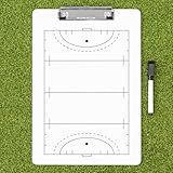 FORZA Coaching Clipboard [13 Sports Options] | Dry Erase Whiteboard Perfect for Teams, Coaches and Tactics (Hockey)
