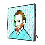 LED Pixel Display Frame, APP Control & Bluetooth Connection 64x64 Pixel LED Screen with Clock & Timming, DIY Graffiti Patterns Text, Supports Picture, GIF, Video, for