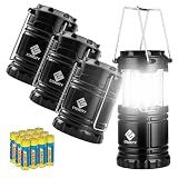 Etekcity LED Camping Lanterns, Battery Included, 4 Pack