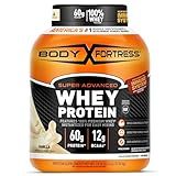 Body Fortress Super Advanced Whey Protein Powder, Gluten Free, Vanilla, Immune Support (1), Vitamins C & D Plus Zinc, 3.9 lbs.