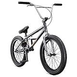 Mongoose Legion L60 Kids Freestyle BMX Bike, Intermediate Rider, Boys and Girls Bikes, 20-Inch Wheels, Hi-Ten Steel Frame, Micro Drive 25x9T BMX Gearing, Grey