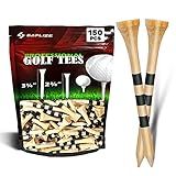 SAPLIZE Golf Tees Bamboo Tees, Pack of 150 (2-3/4"), Stable and Reliable Golf Tees