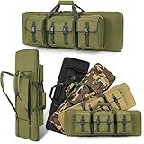 DULCE DOM 36 inch Double Case Soft Bag Gun Case, Perfect for Pistol Storage and Transportation, All Around Shooting Range Backpack, Indoor Outdoor