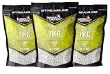 Lancer Tactical 0.20g-0.30g Streamline Competition Grade Tracer Airsoft BBS (Color: Green) X3 (0.25g 4000 Rd)