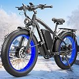 Peak 6000W Dual Motor Electric Bike for Adults - 24" Fat Tire E-Mountain Bikes with 1768Wh Removable Battery,41-45MPH Fast Ebike for Men Women,Commuter Off-Road Electric Bicycle Front Fork Suspension