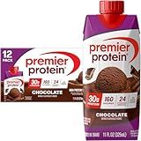 Premier Protein Shake, Chocolate, 30g Protein, 11 fl oz, Pack of 12 (Packaging May Vary)
