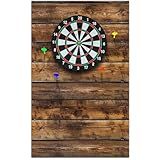 Hahafelt Felt Wood Grain Dart Board Wall Protectors Square Dart Board Backing Tiles Dartboard Backboard Cork Backboard Alternative(Grain,36 x 24 x 0.5 Inch)